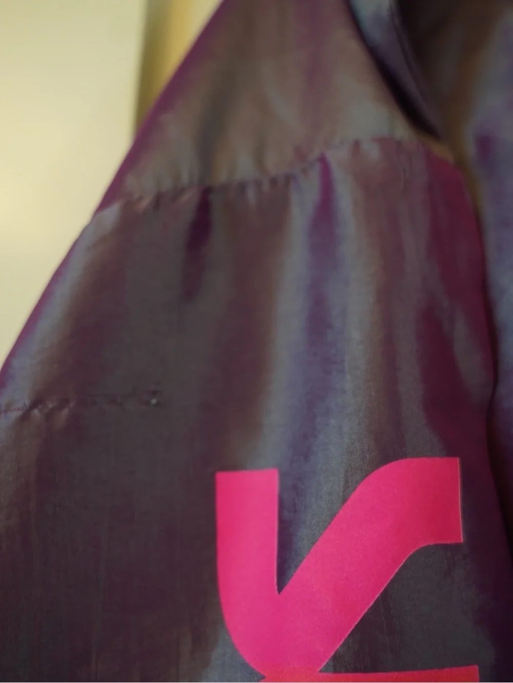 Surf Style Purple Jacket with Neon Logo